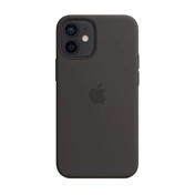Apple iPhone 12 mini MagSafe Black fekete szilikon tok