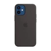 Apple iPhone 12 mini MagSafe Black fekete szilikon tok