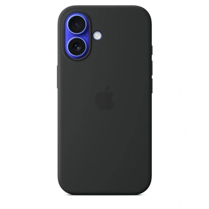 Apple myy13zm/a iPhone 16 fekete szilikon MagSafe hátlap