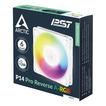 Arctic P14 Pro Reverse A-RGB (White)