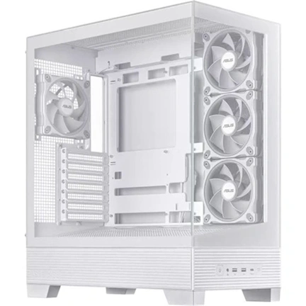 Asus A31 Plus számítógépház (ATX, 4db ARGB ventilátor, edzett üveg, fehér) + Prime 850W Gold tápegység