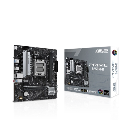 Asus Alaplap - AMD PRIME B650M-R AM5 (B650, ATX, 2xDDR5 7200+MHz, 4xSATA3, 2x M.2, HDMI)