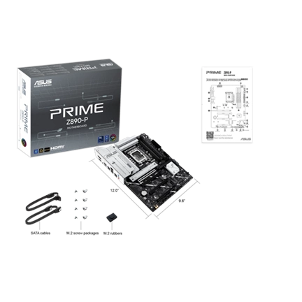 Asus Alaplap - Intel PRIME Z890-P LGA1851 (Z890, ATX, 4xDDR5 8666+MHz, 4xSATA3, 4xM.2, HDMI+DP) Asus Alaplap - Intel PRIME Z890-P LGA1851 (Z890, ATX, 4xDDR5 8666+MHz, 4xSATA3, 4xM.2, HDMI+DP)