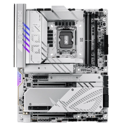 Asus Alaplap - Intel ROG MAXIMUS Z890 APEX LGA1851 (Z890, ATX, 4xDDR5 9600+MHz, 4xSATA3, 6xM.2, 2xThunderbolt)