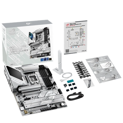 Asus Alaplap - Intel ROG STRIX Z890-A GAMING WIFI LGA1851 (Z890, ATX, 4xDDR5 9066+MHz, 4xSATA3, 7xM.2, HDMI+DP)