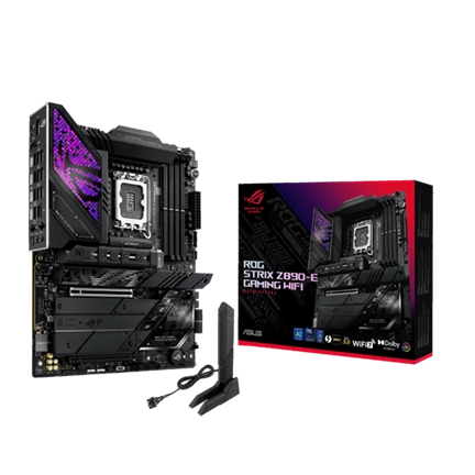 Asus Alaplap - Intel ROG STRIX Z890-E GAMING WIFI LGA1851 (Z890, ATX, 4xDDR5 8800+MHz, 4xSATA3, 7xM.2, HDMI+DP) Asus Alaplap - Intel ROG STRIX Z890-E GAMING WIFI LGA1851 (Z890, ATX, 4xDDR5 8800+MHz, 4xSATA3, 7xM.2, HDMI+DP)