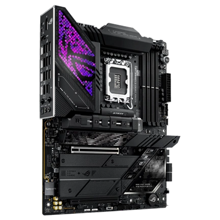 Asus Alaplap - Intel ROG STRIX Z890-E GAMING WIFI LGA1851 (Z890, ATX, 4xDDR5 8800+MHz, 4xSATA3, 7xM.2, HDMI+DP)