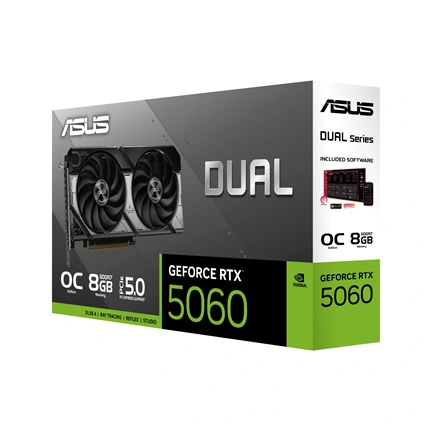 Asus Dual GeForce RTX 5060 OC Edition 8GB GDDR7 videokártya