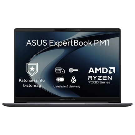 Asus ExpertBook P1 (PM1503) notebook - 15,6" FHD, AMD Ryzen 5 7535HS, 8GB DDR5, 512GB SSD, nincs operációs rendszer