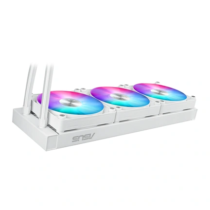 Asus MAX Gaming LC 360 ARGB LCD White Edition komplett vízhűtőrendszer 2,4"-es IPS kijelzővel