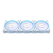 Asus Prime MR120 ARGB Reverse rendszerventilátor - 120mm, 21dBA, PWM, 1600rpm, 28mm, fehér, 3-pack