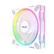 Asus Prime MR120 ARGB Reverse rendszerventilátor - 120mm, 21dBA, PWM, 1600rpm, 28mm, fehér, 3-pack