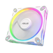 Asus Prime MR120 ARGB Reverse rendszerventilátor - 120mm, 21dBA, PWM, 1600rpm, 28mm, fehér, 3-pack