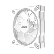 Asus Prime MR120 ARGB Reverse rendszerventilátor - 120mm, 21dBA, PWM, 1600rpm, 28mm, fehér, 3-pack