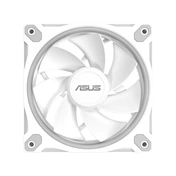 Asus Prime MR120 ARGB Reverse rendszerventilátor - 120mm, 21dBA, PWM, 1600rpm, 28mm, fehér, 3-pack
