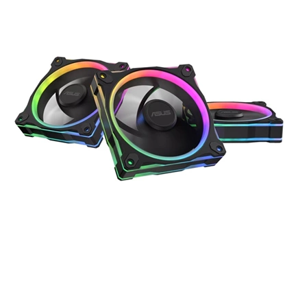 Asus Prime MR120 ARGB Reverse rendszerventilátor - 120mm, 21dBA, PWM, 1600rpm, 28mm, fekete, 3-pack Asus Prime MR120 ARGB Reverse rendszerventilátor - 120mm, 21dBA, PWM, 1600rpm, 28mm, fekete, 3-pack