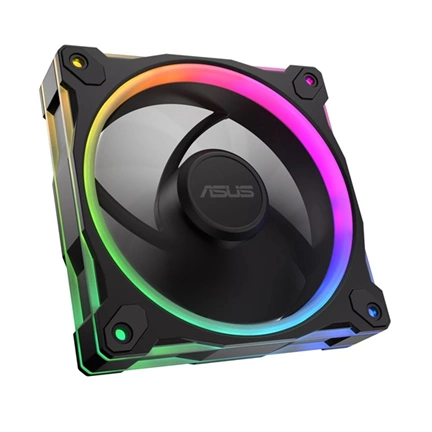 Asus Prime MR120 ARGB Reverse rendszerventilátor - 120mm, 21dBA, PWM, 1600rpm, 28mm, fekete, 3-pack Asus Prime MR120 ARGB Reverse rendszerventilátor - 120mm, 21dBA, PWM, 1600rpm, 28mm, fekete, 3-pack