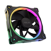 Asus Prime MR120 ARGB Reverse rendszerventilátor - 120mm, 21dBA, PWM, 1600rpm, 28mm, fekete, 3-pack Asus Prime MR120 ARGB Reverse rendszerventilátor - 120mm, 21dBA, PWM, 1600rpm, 28mm, fekete, 3-pack
