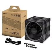 Asus Prime MR120 ARGB Reverse rendszerventilátor - 120mm, 21dBA, PWM, 1600rpm, 28mm, fekete, 3-pack Asus Prime MR120 ARGB Reverse rendszerventilátor - 120mm, 21dBA, PWM, 1600rpm, 28mm, fekete, 3-pack