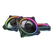 Asus Prime MR120 ARGB Reverse rendszerventilátor - 120mm, 21dBA, PWM, 1600rpm, 28mm, fekete, 3-pack