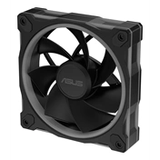 Asus Prime MR120 ARGB Reverse rendszerventilátor - 120mm, 21dBA, PWM, 1600rpm, 28mm, fekete, 3-pack