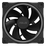 Asus Prime MR120 ARGB Reverse rendszerventilátor - 120mm, 21dBA, PWM, 1600rpm, 28mm, fekete, 3-pack