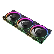 Asus Prime MR120 ARGB Reverse rendszerventilátor - 120mm, 21dBA, PWM, 1600rpm, 28mm, fekete, 3-pack