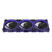 Asus Prime MR120 ARGB Reverse rendszerventilátor - 120mm, 21dBA, PWM, 1600rpm, 28mm, fekete, 3-pack