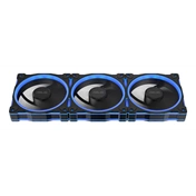 Asus Prime MR120 ARGB Reverse rendszerventilátor - 120mm, 21dBA, PWM, 1600rpm, 28mm, fekete, 3-pack