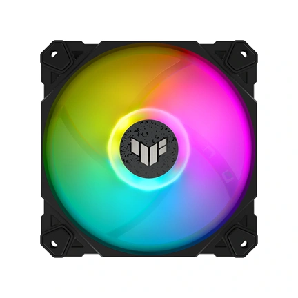 Asus Prime MR120 ARGB rendszerventilátor - 120mm, 21dBA, PWM, 1600rpm, 28mm, fekete