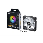 Asus Prime MR120 ARGB rendszerventilátor - 120mm, 21dBA, PWM, 1600rpm, 28mm, fekete