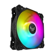 Asus Prime MR120 ARGB rendszerventilátor - 120mm, 21dBA, PWM, 1600rpm, 28mm, fekete