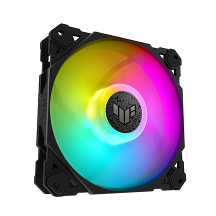 Asus Prime MR120 ARGB rendszerventilátor - 120mm, 21dBA, PWM, 1600rpm, 28mm, fekete