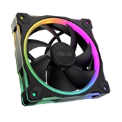 Asus Prime MR120 ARGB rendszerventilátor - 120mm, 21dBA, PWM, 1600rpm, 28mm, fekete, 3-pack Asus Prime MR120 ARGB rendszerventilátor - 120mm, 21dBA, PWM, 1600rpm, 28mm, fekete, 3-pack