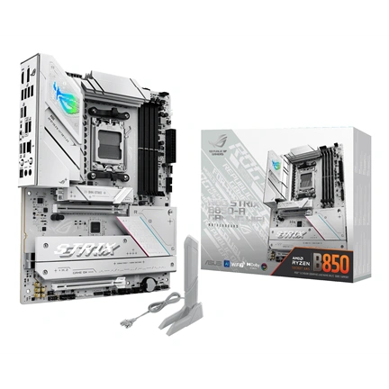 Asus ROG Strix B850-A Gaming WiFi alaplap AM5 DDR5-8000+ PCIe5.0 2,5GbE RGB USB-C 20Gbps WiFi 7