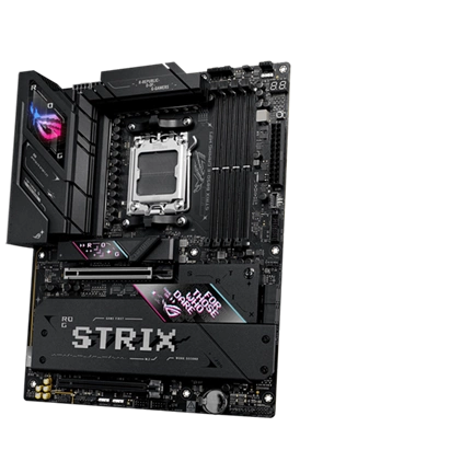 Asus ROG Strix B850-E Gaming WiFi alaplap AM5 DDR5-8000+ PCIe5.0 5GbE RGB USB-C 40Gbps WiFi 7
