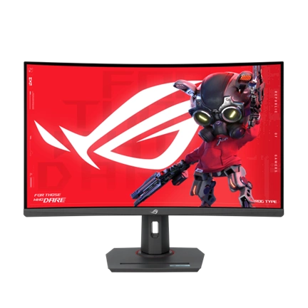 Asus ROG Strix XG32WCS USB Type-C Gaming Monitor 32" QHD ívelt 1500R Fast VA 180Hz DisplayHDR400 FreeSync