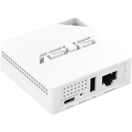 Asus RT-AX50 Go - kétsávos, Wi-Fi 6 (802.11ax), vezeték nélküli mini utazó router - 4G/5G, VPN, USB-C tápellátás