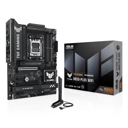 Asus TUF Gaming B850-Plus WiFi alaplap AM5 DDR5-8000+ PCIe5.0 2,5GbE RGB USB-C 20Gbps WiFi 7