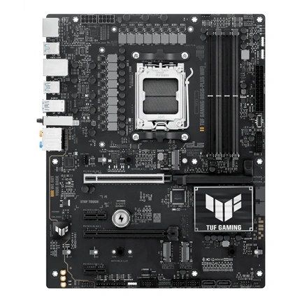 Asus TUF Gaming B850-Plus WiFi alaplap AM5 DDR5-8000+ PCIe5.0 2,5GbE RGB USB-C 20Gbps WiFi 7