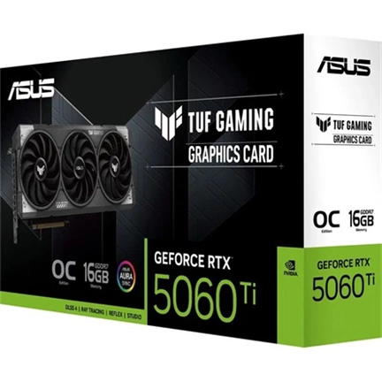 Asus TUF Gaming GeForce RTX 5060 Ti OC Edition 16GB GDDR7 videokártya