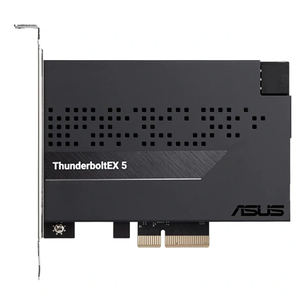 Asus ThunderboltEX 5 bővítőkártya - két Thunderbolt 5 USB-C port, DisplayPort 2.1, PCIe 4.0 x4 interfész