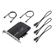 Asus ThunderboltEX 5 bővítőkártya - két Thunderbolt 5 USB-C port, DisplayPort 2.1, PCIe 4.0 x4 interfész