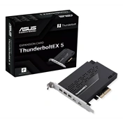 Asus ThunderboltEX 5 bővítőkártya - két Thunderbolt 5 USB-C port, DisplayPort 2.1, PCIe 4.0 x4 interfész
