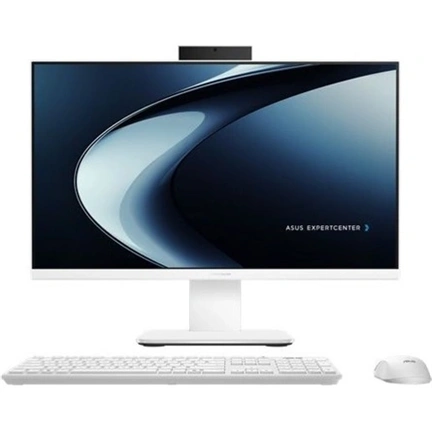 Asus V400 AiO számítógép - 23,8" FHD, Intel Core 3 100U, 8GB DDR5, 512GB SSD, nincs operációs rendszer, fehér