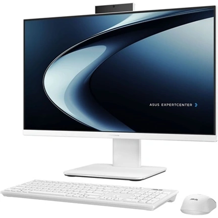 Asus V400 AiO számítógép - 23,8" FHD, Intel Core 3 100U, 8GB DDR5, 512GB SSD, nincs operációs rendszer, fehér
