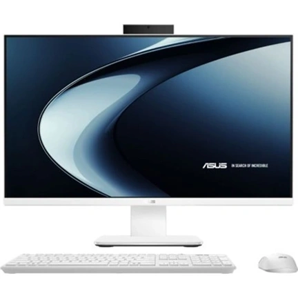 Asus V600 AiO számítógép - 27" FHD, AMD Ryzen AI 5 330, 16GB DDR5, 512GB SSD, webkamera, Windows 11 Home, fehér