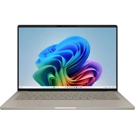 Asus Zenbook A14 (UX3407) notebook 14" WUXGA OLED, Snapdragon X1 26 100, 16GB, 512GB, W11 Home, töltő nélkül, Z. Beige
