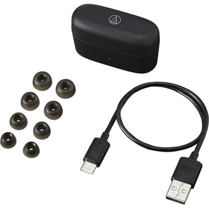 Audio-Technica ATH-CKS30TW+BK True Wireless aktív zajszűrős vezeték nélküli fekete fülhallgató