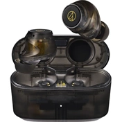 Audio-Technica ATH-CKS30TW+TBK True Wireless aktív zajszűrős vezeték nélküli áttetsző fekete fülhallgató